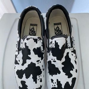Cow Print Custom Vans